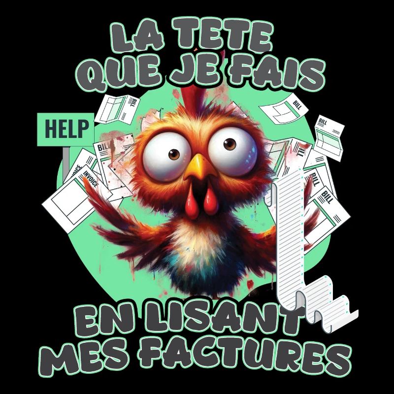 La tête que je fais en lisant mes factures