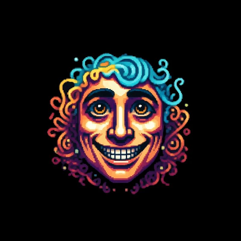 funny face pixelart