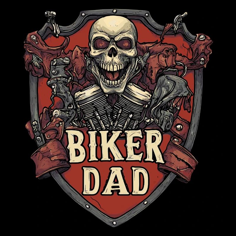 Biker Dad Motorcycle Gift Motorcycle Chopper