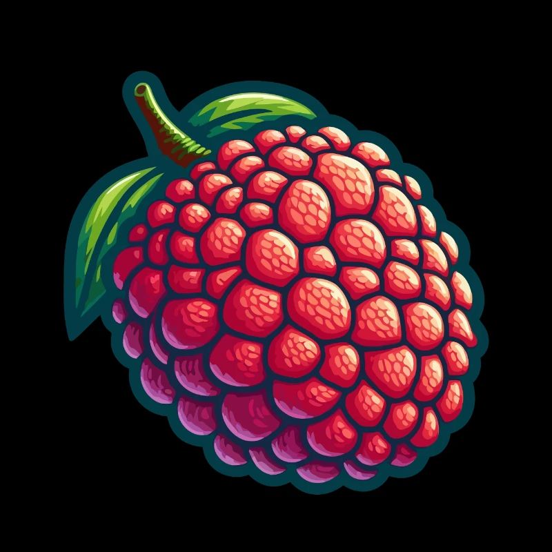 Litschi natürliche Illustration
