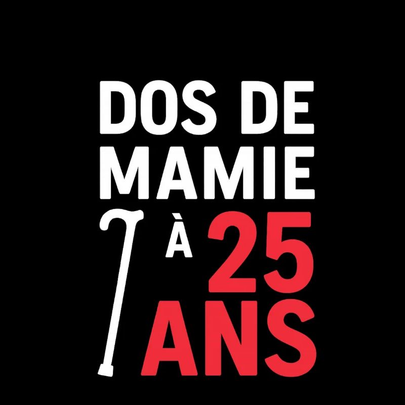 Dos de mamie à 25 ans