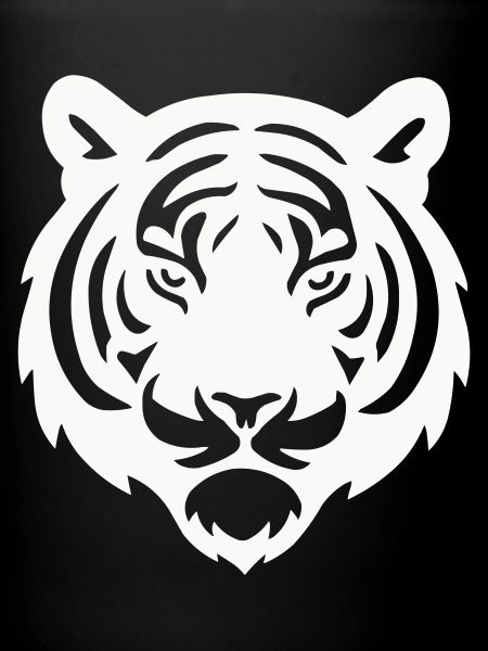 Tiger Head Silhouette
