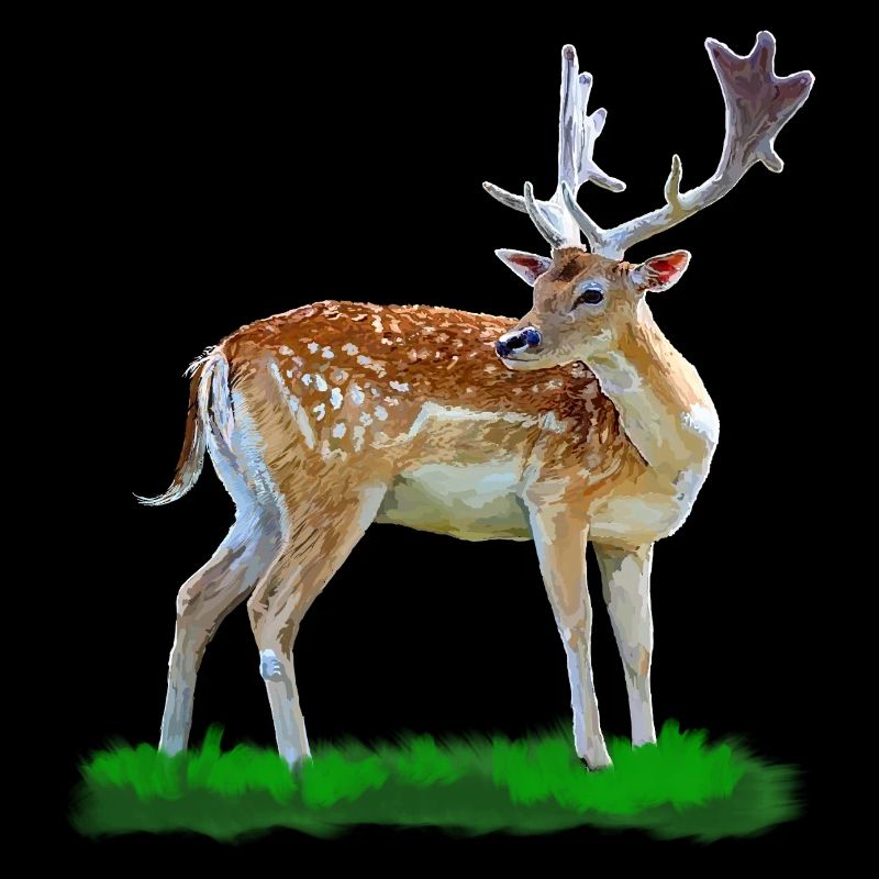 Style aquarelle cerf de forêt