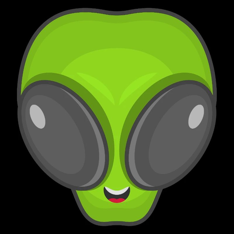 Green Alien Head
