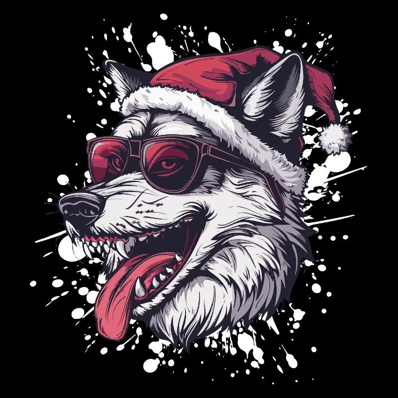 Loup Noël Drôle