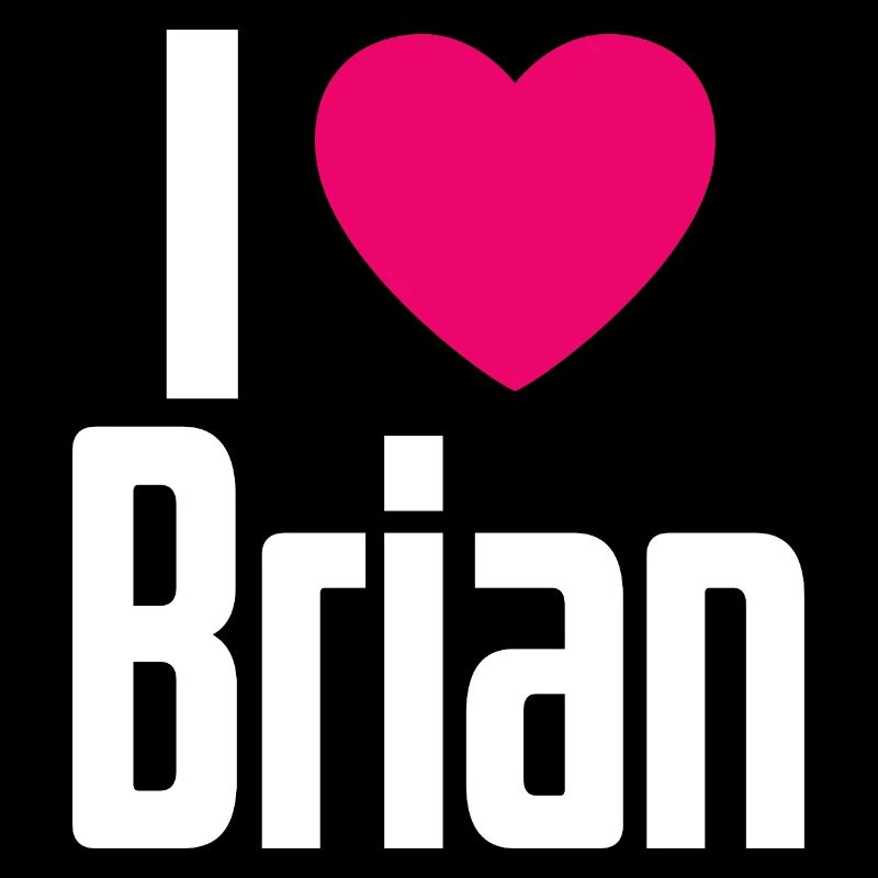J’aime Brian Coeur rose J’aime Brian