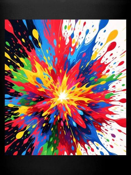 Farbexplosion Druckdesign