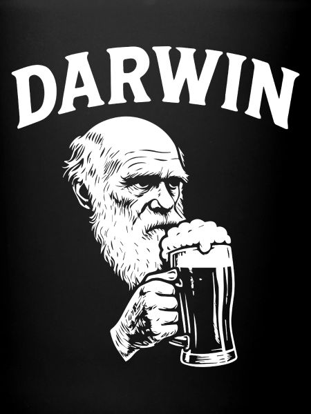 Darwin drinking Beer