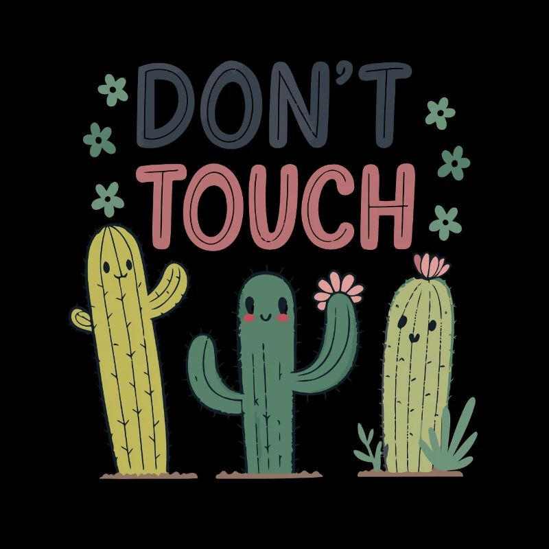 Do Not Touch Happy Cactus