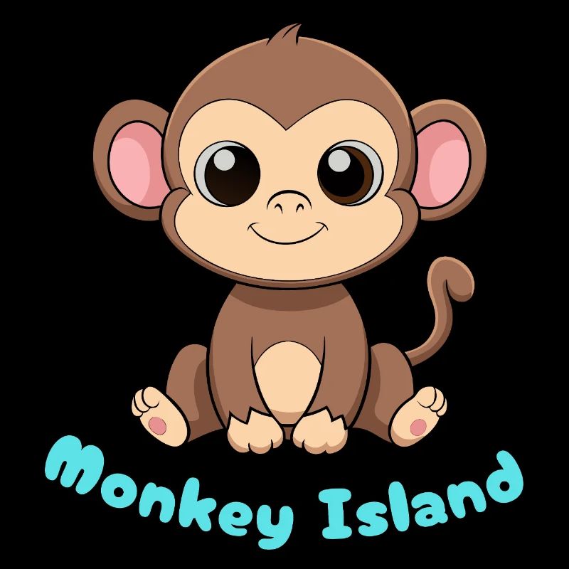 Singe mignon sur l’île