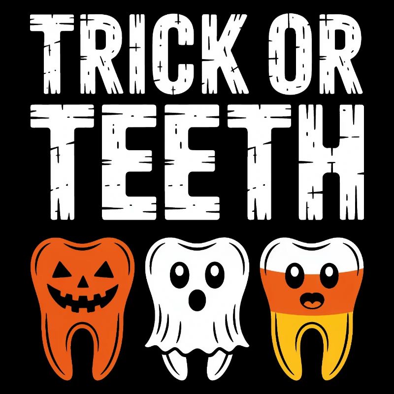 Trick oder Teeth Halloween-T-Shirt