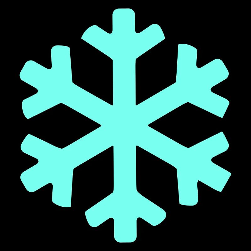 Cristal de neige bleu glace