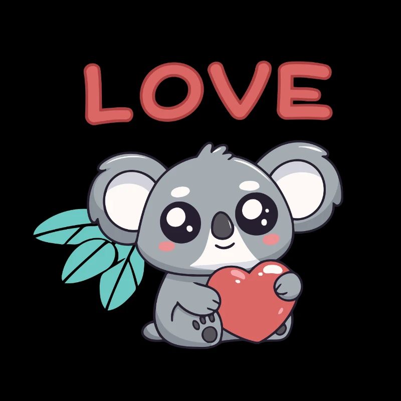 Koala Coeur Love Kawaii