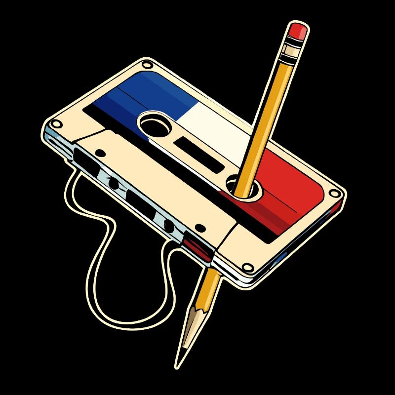 Retro Pop Pencil Cassette