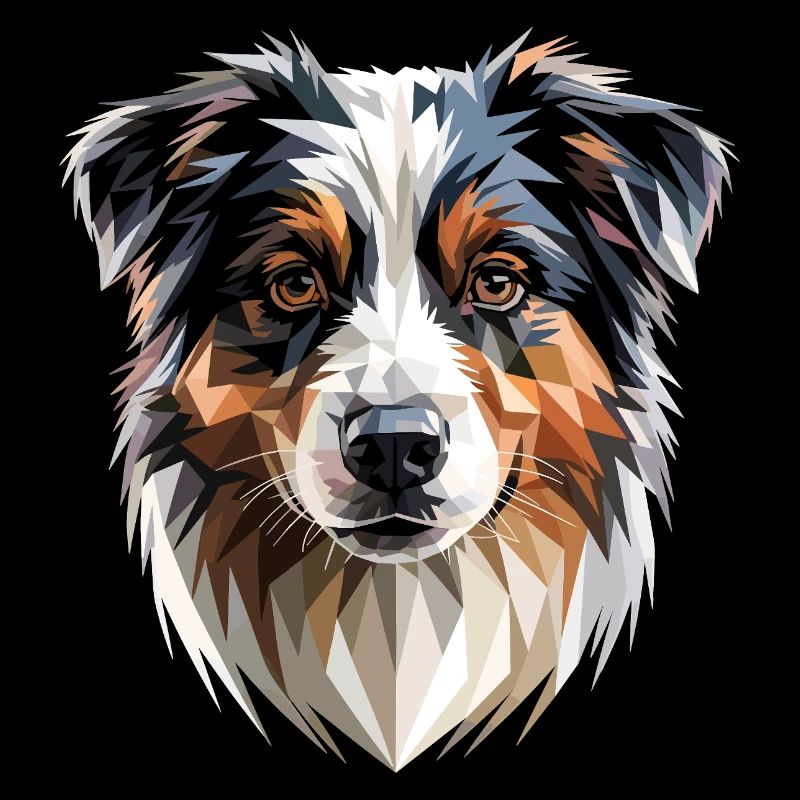 Berger australien amoureux du chien Aussie mignon