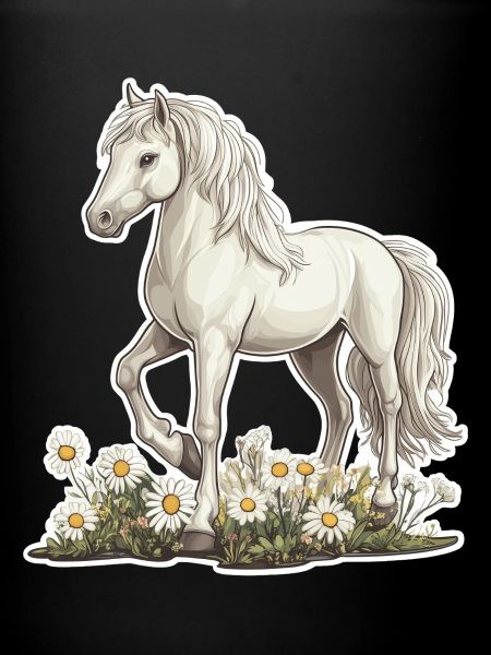 Cheval sur la prairie