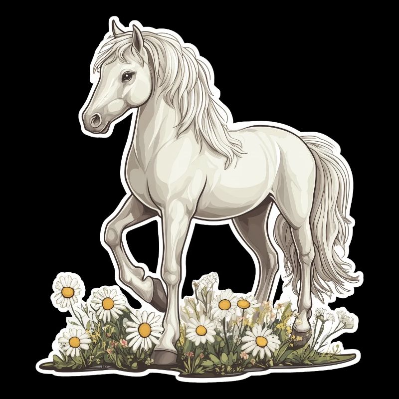 Pferd auf Wiese