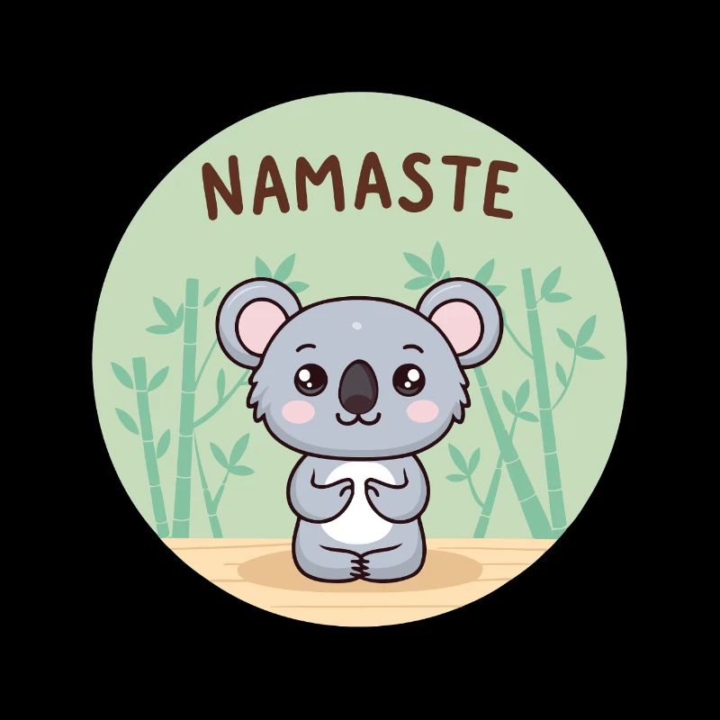Koala Namaste Zen-Kreis