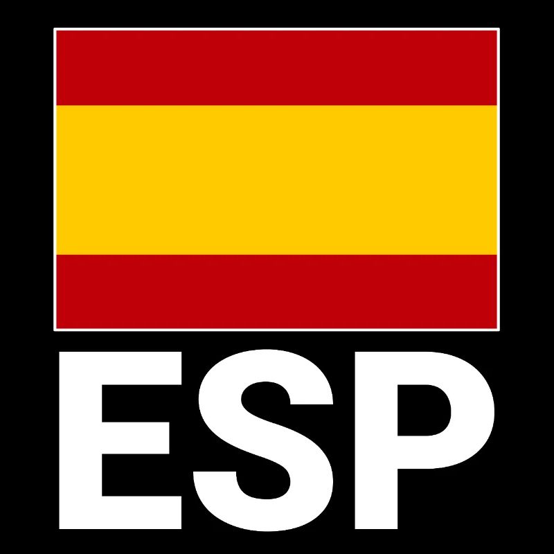 Drapeau sportif espagnol avec abréviation ESP