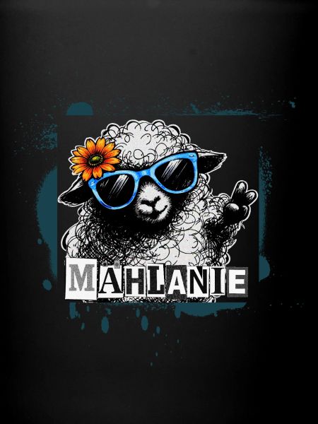 Mählanie – Cooles Schaf Pop-Art Graffiti