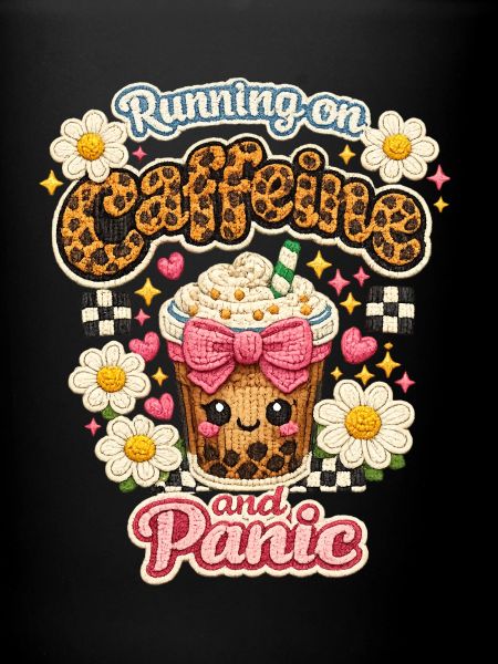 Café Chaos Patch Leopard Latte