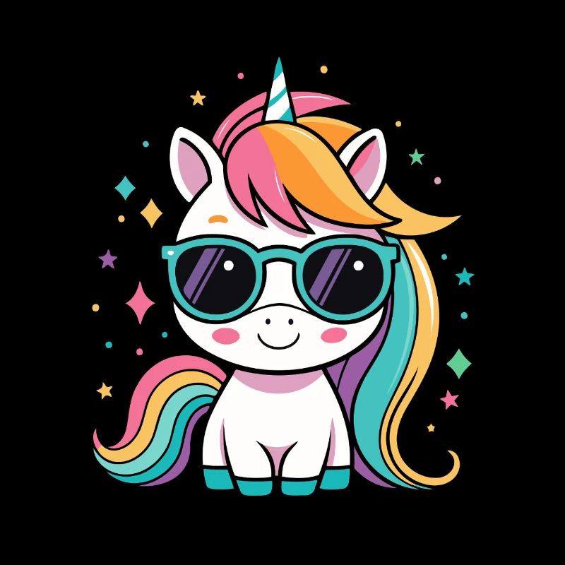 Regenbogen-Einhorn-Sonnenbrille