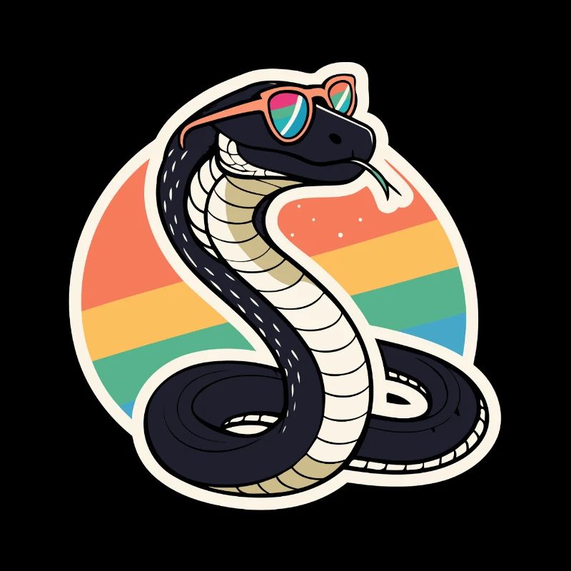 Retro Rainbow Cobra