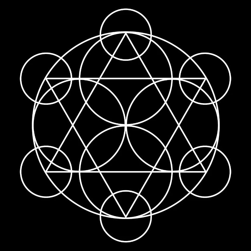 Metatron's Cube Geometric Mandala