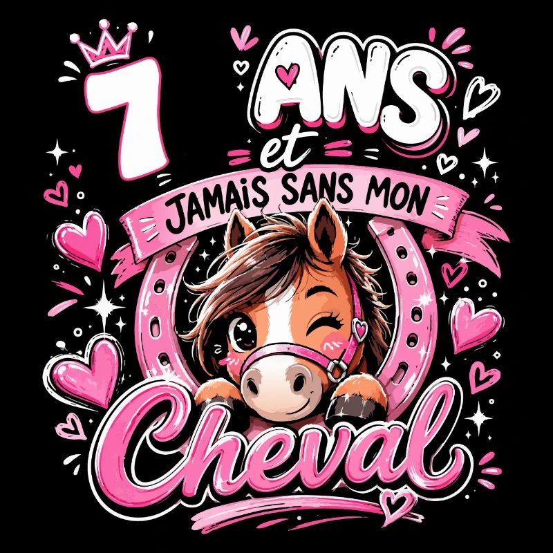 Cheval 7 Ans Anniversaire Fille Poney