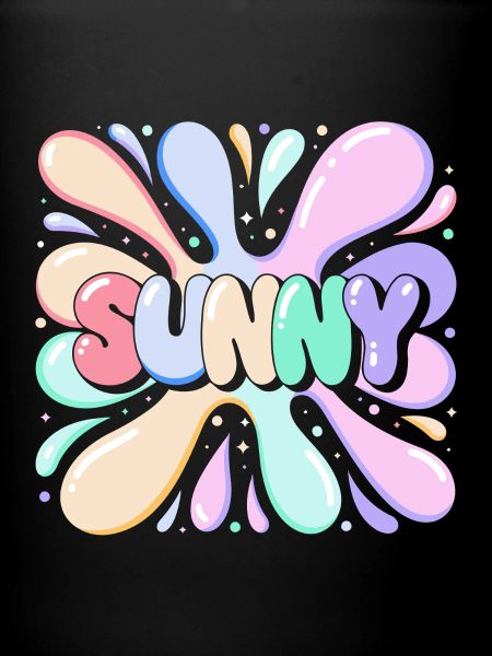 Burst Pastel Sunny - Motif Bubblé