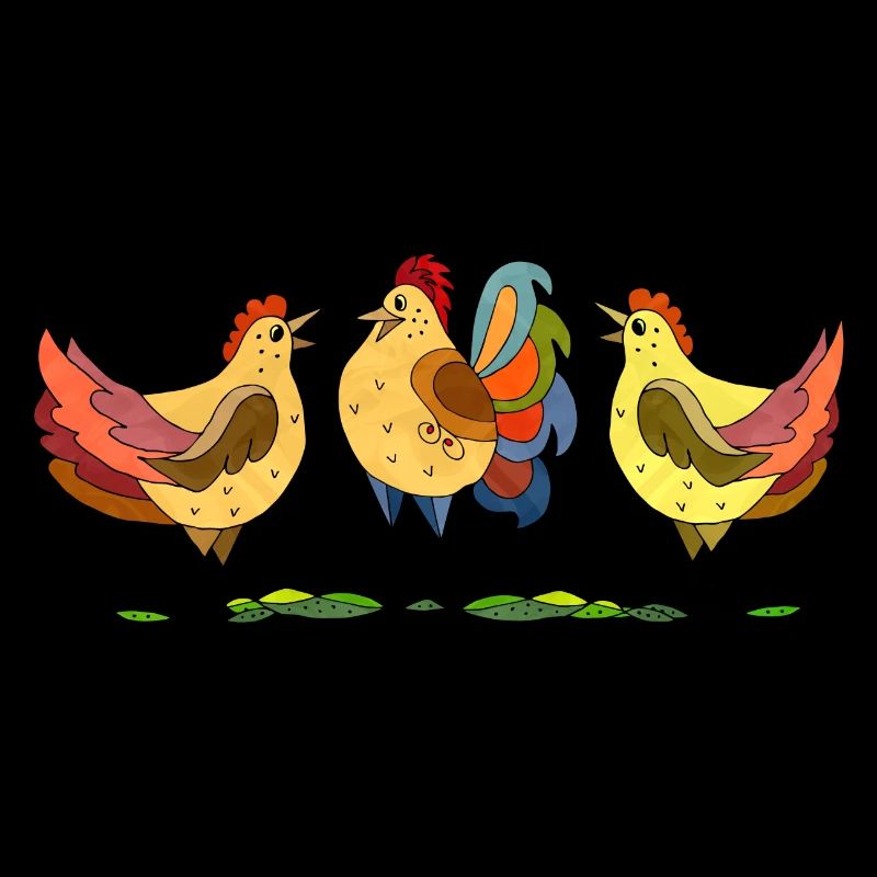 Poules et coq