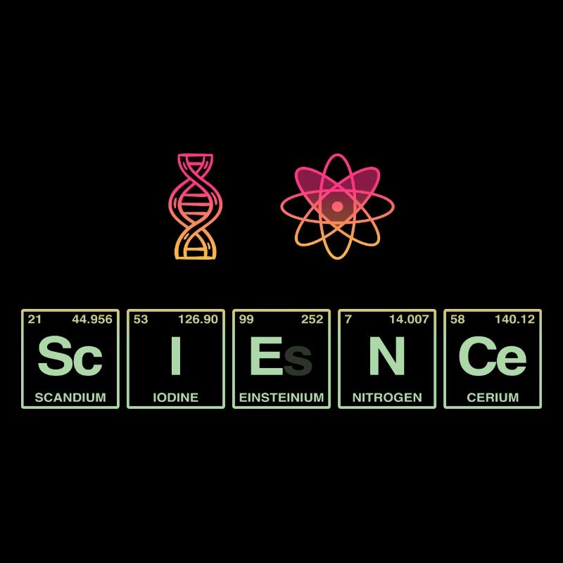 I LOVE SCIENCE - Wissenschaft Symbole