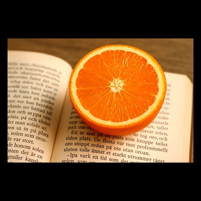 Buche und Orange