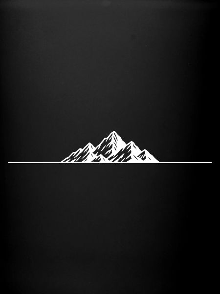 Mountains icon line