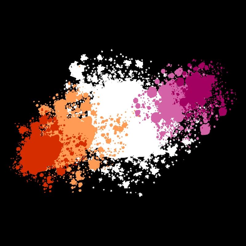 Lesbian pride blobs
