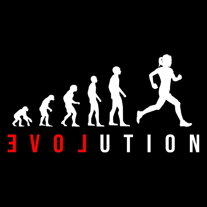 Runner Running LOVE Fitness Evolution Jogger