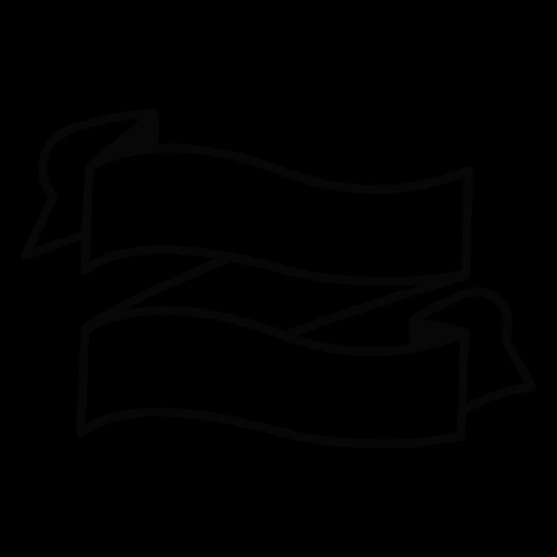 Black Banner with Sharp Corners