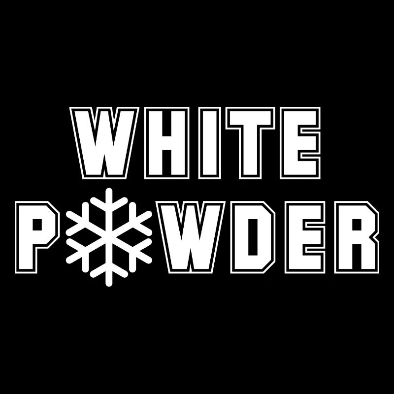 neige poudreuse blanche