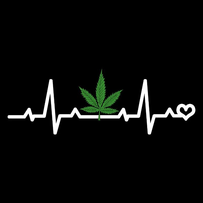 Cannabisblatt EKG