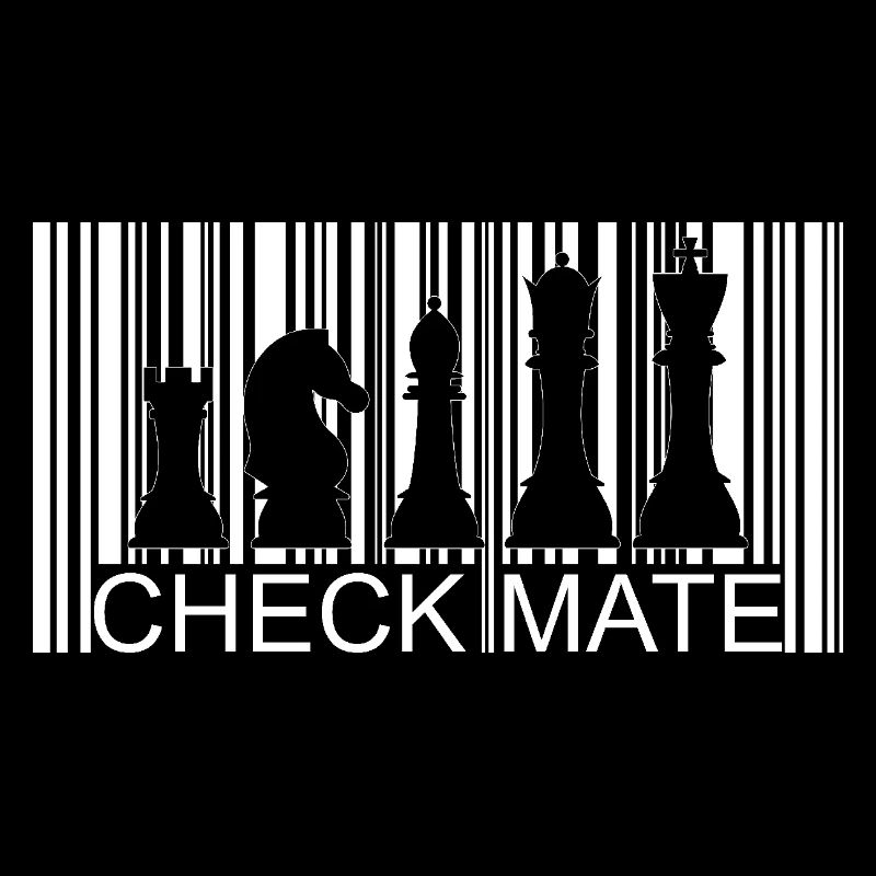 Stylish chess barcode design for chess fans