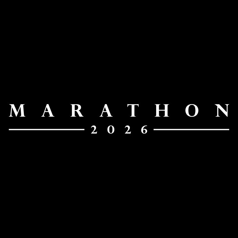 Lettrage Marathon 2026