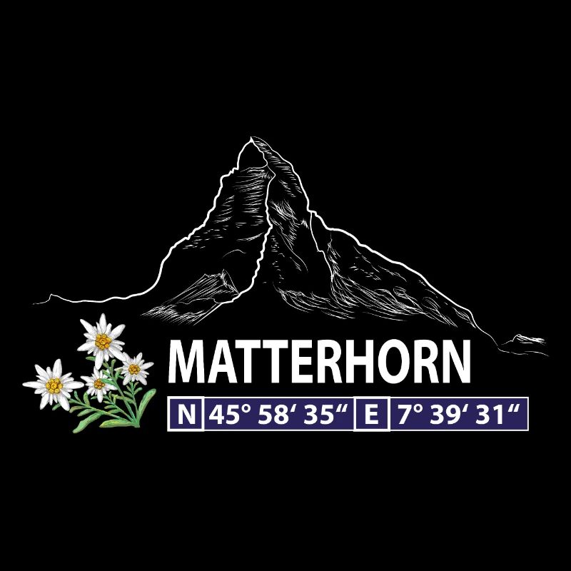 Cervin avec edelweiss