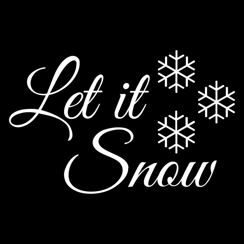 Laissez-le neige flocon de neige
