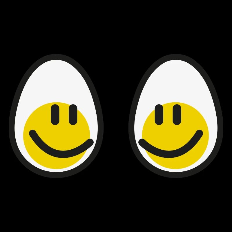 Smiley boobs eggs present