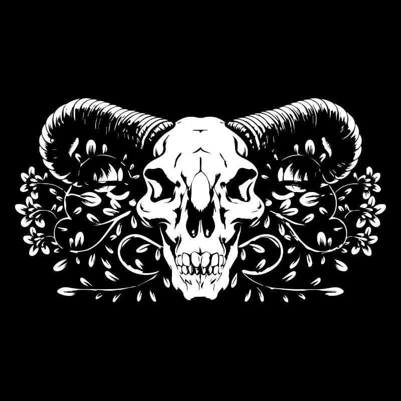 conception de crâne d'animal.