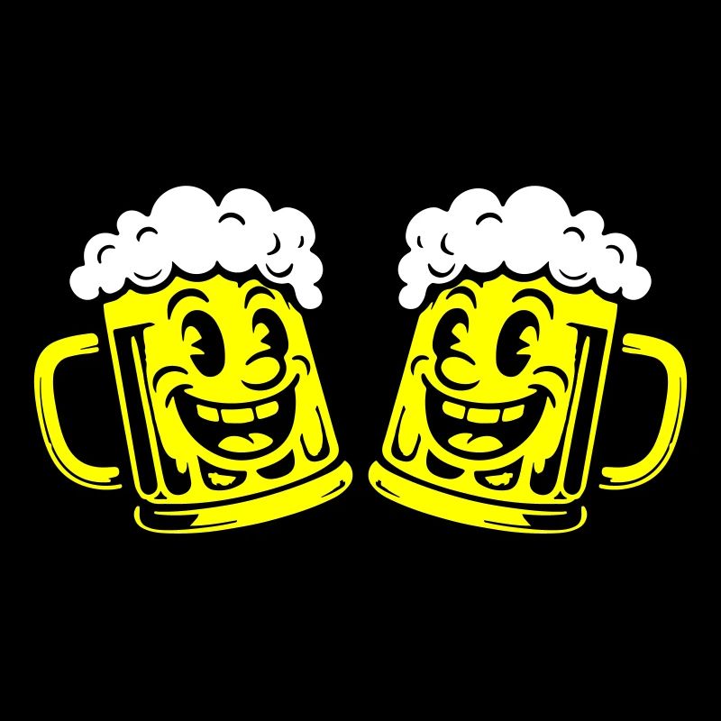 Bier Lustig Bierkrug Comic