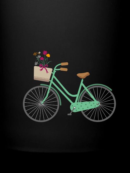 Vélo avec des fleurs