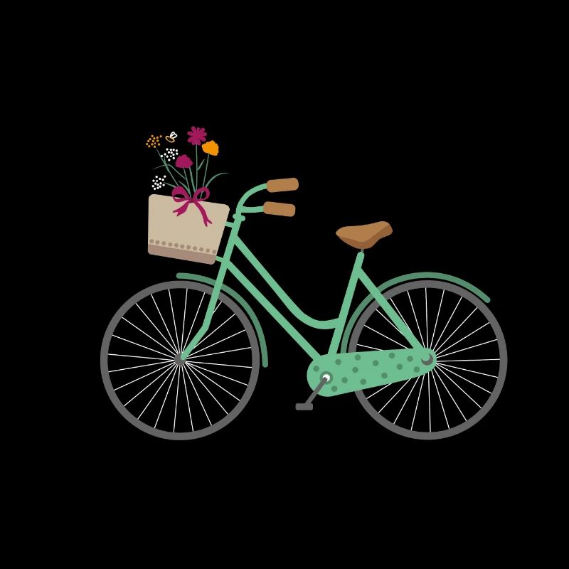 Vélo avec des fleurs