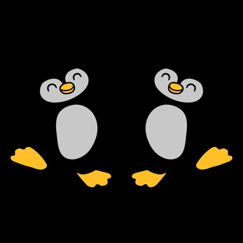 High Five Begrüßung Pinguine