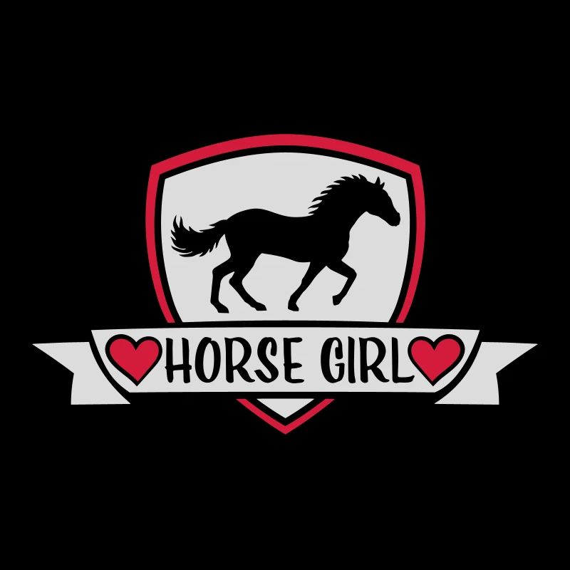 Conception de citation de fille de cheval